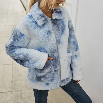 Missord Toamna Iarna cu Fermoar Haina de Moda Cald Vrac Plus Dimensiune Maneca Lunga, Cu Buzunar Outwear Jacket MS077