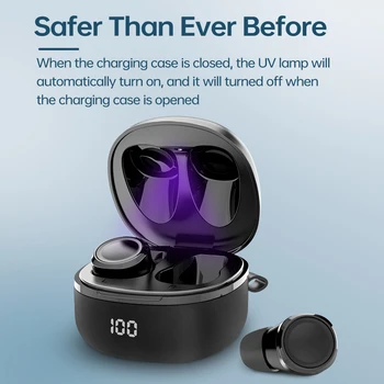 Mixcder X1 PRO TWS Căști UV aptX Audio Decoder Sterilizare Lumina Bluetooth 5.1 50Hrs Redare Pavilioane Wireless pentru Sport