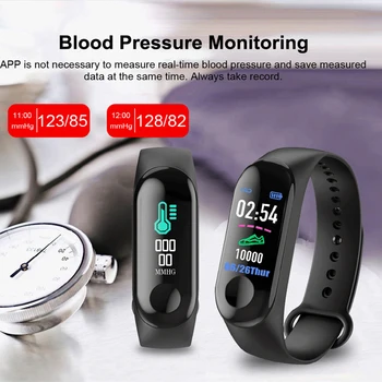 Mișcare Ceas Digital Rata De Inima Tensiunea De Sănătate Impermeabil Ceas Inteligent M3 Pro Bluetooth Ceas Bratara Fitness Tracker