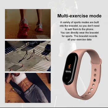 Mișcare Ceas Digital Rata De Inima Tensiunea De Sănătate Impermeabil Ceas Inteligent M3 Pro Bluetooth Ceas Bratara Fitness Tracker