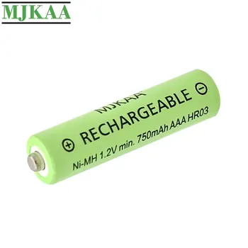 MJKAA 4BUC AAA 750mAh 1.2 V Ni-MH Baterie Reîncărcabilă de Înaltă Calitate NIMH Baterii pentru Telecomanda