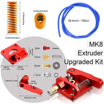 MK8 Extruder Alimentator Drive Kit Imprimantă 3D Extruder Cadru Kit Albastru PEFT Tub Mori de Primăvară pentru Ender 3 Pro Ender 5 CR-10/ CCR-10S