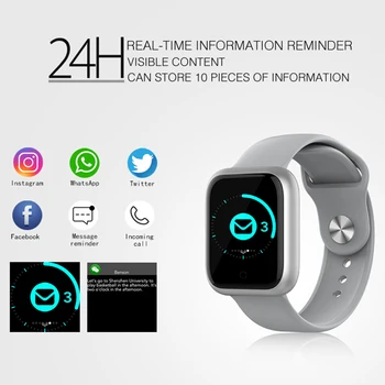 MKSGT Inteligent Ceas rezistent la apa de Fitness Sport Watch Rata de Inima Tracker Apel/Mesaj Memento Bluetooth Smartwatch Pentru Android iOS