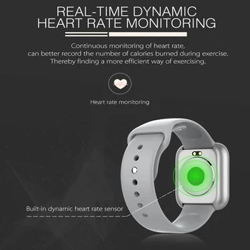 MKSGT Inteligent Ceas rezistent la apa de Fitness Sport Watch Rata de Inima Tracker Apel/Mesaj Memento Bluetooth Smartwatch Pentru Android iOS