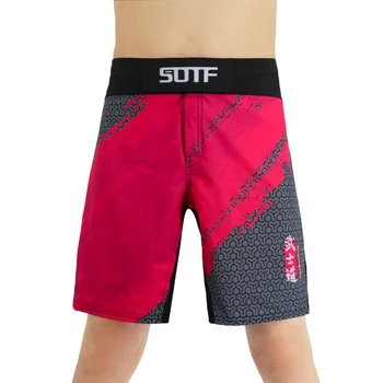 MMA Box Îmbrăcăminte pantaloni Scurți Suotf Roșu Bărbați Bushido Mma, Muay Thai Kickboxing Lupta Muaythai mma Mai Moale Tigru Geometrie Fitness