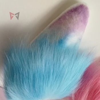 MMGG Noua Culoare Lup Lupi Fox Urechi Hairhoop Pălării Mari Dimensiuni Lolita Cosplay Costum Accesorii Facute de Mana de Lucru
