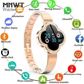 MNWT S6 Inteligent Ceas rezistent la apa Femei Heart Rate Monitor Tensiunii Arteriale Tracker de Fitness Smartwatch Ceas Sport pentru ios android