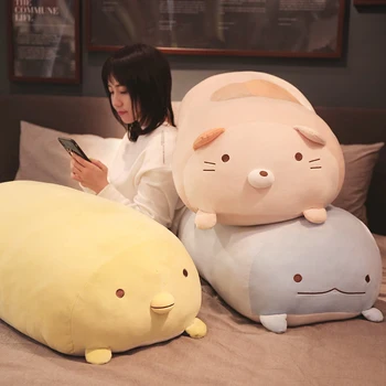Moale Animale de Desene animate Perna Drăguț Anime Japonez Sumikko Gurashi Câine, Pisică, Porc Jucărie de Pluș Umplute copii Minunat Cadou de Ziua de nastere