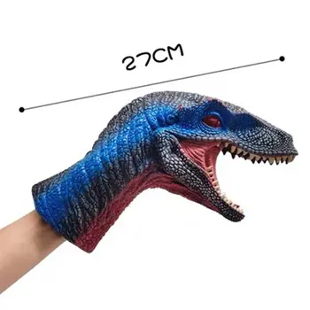 Moale Dinozaur Păpușă De Mână Tyrannosaurus Rex Cap De Păpușă De Mână Figura Mănuși De Jucarii Pentru Copii Jocuri De Rol Cadou