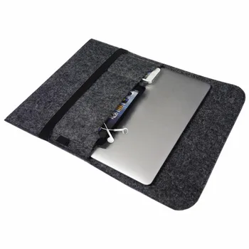 Moale Lână Simțit Linie Maneca Geanta Pentru Apple Macbook air pro 11 13 15 Dell Computer HP Geanta Notebook 11