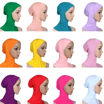 Moale Musulman Plin Coperta Interioară Femei Bonnet Capac Islamic Underscarf Gât Eșarfă Cap Arabe Pălărie Pălărie Folie de Ramadan Orientul Mijlociu