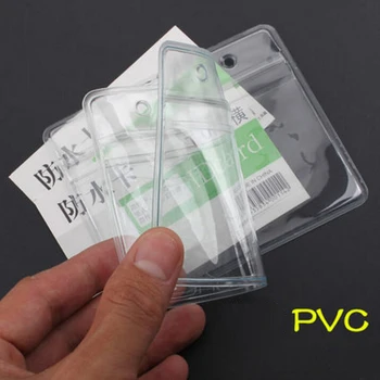 Moale Transparent 20buc Plastic Orizontale Stil Expoziție de Birou Insigna Numele Titularii de Carte de Școală Titularul Cardului de Credit Papelaria
