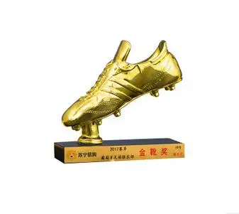 Mobilier acasă trofeul cupa cadouri rășină pantofi de aur premiul modelul de fotbal trofeu personalizat fan suveniruri en-gros fabrica outle