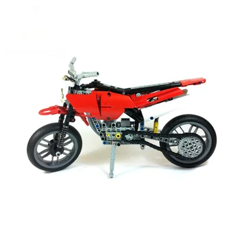 MOC Super Moto Bike Cross Blocuri Model de Motocicleta de Învățământ DIY Cărămizi Educative pentru Copii Jucarii Copii Cadou