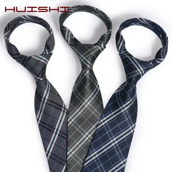 Moda 8cm Cravată de Mătase Neagră Bule Carouri Jacquard țese Cravata pentru Oamenii de Afaceri, Petrecere de Nunta Formale Gât Cravate Accesorii Cadou