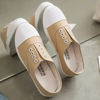 Moda adult panza pantofi casual femei apartamente 2021 nouă alunecare pe mama pantofi femei adidași solid plat cu adidași pantofi femei