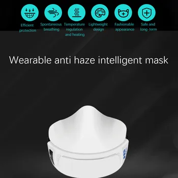 Moda Anti-Ceață De Praf Ceata De Respirație Cu Aer De Echitatie Electric Inteligent Masca Masti De Fata Smart Masca Cu 10 Filtre Aparat De Respirat