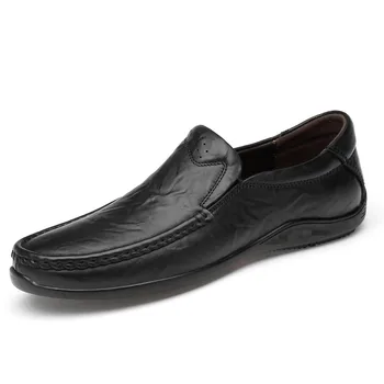 Moda Barbati din Piele Mocasini Pantofi pentru Bărbați Rochie italiană Pantofi din Piele Alunecare pe Mocasin Formale Pantofi de sex Masculin a Subliniat Toe Pantofi pentru Bărbați *