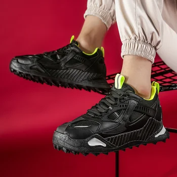 Moda Barbati Pantofi Casual Confortabil Respirabil Bărbați Adidași în aer liber, Non-alunecare Pantofi de Mers pe jos de Cauciuc rezistent Tendință Barbati Pantofi