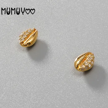 Moda bijuterii de înaltă calitate, swa, farmec și încântătoare la ocean element scoica de aur de cristal, cercei de sex feminin shell perforate cercei