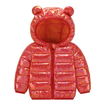 Moda Copii Geaca Noua de toamna iarna jos bumbac căptușit jacheta pentru baieti fete luminoase colorate pentru copii jacheta Haine pentru Sugari