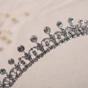 Moda Cristal De Mireasa Diademe Coroana Pentru Femei Stras Bal Concurs Diademă Ornamente De Păr De Păr De Nunta Bijuterii Accesorii