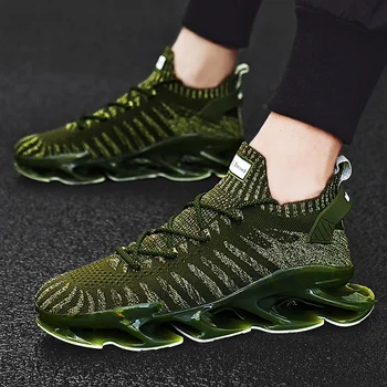 Moda Cuțit de Jos în Pantofi de Sport Absorbție de Șoc Amortizare Pantofi de Alergare pentru Bărbați Respirabil de Atletism în aer liber, Oameni de Mers pe jos Pantofii