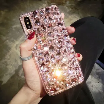 Moda de lux Sclipici Diamant Caz de Telefon Pentru Samsung Galaxy A71 A51 5G A01 A11 A21 s A31 A41 A81 Nota 10 Lite Femei Acoperi