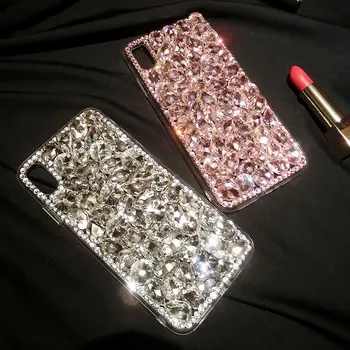 Moda de lux Sclipici Diamant Caz de Telefon Pentru Samsung Galaxy A71 A51 5G A01 A11 A21 s A31 A41 A81 Nota 10 Lite Femei Acoperi