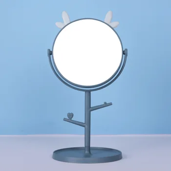 Moda Desene animate Cu tava Desktop Oglindă de Machiaj Rotativ Doamna Prințesă de Frumusețe Selfie în Oglindă Dormitor Frumusete Oglinda de Machiaj