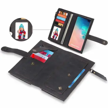 Moda din Piele PU Caz de telefon Pentru Samsung S8 S9 S10 Plus Magnet Portofel clip Coque Flip Cover Pentru Nota 8 9 10 Shell Funda