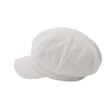 Moda Doamnelor Pălărie 2019 Primăvara Și Toamna Noua Culoare Solidă Pantaloni De Catifea Cord Confortabil Respirabil Star Pop Pălărie De Sex Feminin Clasic Sport Pălărie