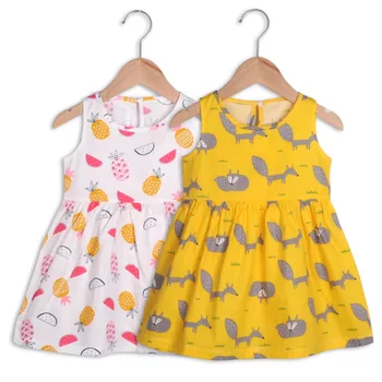 Moda Fata Rochie fără mâneci vară 2020 Rochii pentru Copii de Ziua Flori Rochie pentru 0-4year gilrs rochie Copii baby Girl Haine