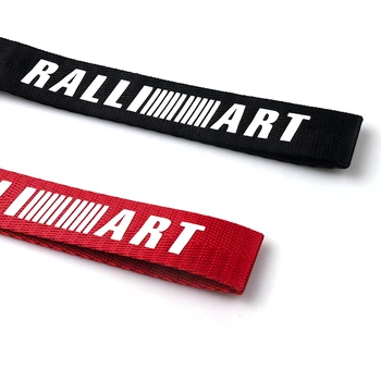 Moda frânghie de Nailon de Ralli Art Logo-ul Insigna Emblema cheie de Masina breloc de Chei Pentru Mitsubishi Lancer RalliArt outlander, asx Accesorii