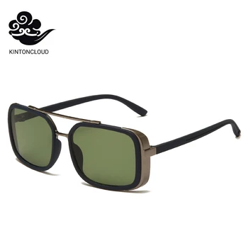 Moda Mare Cadru Pătrat ochelari de Soare Furnizor en-Gros în aer liber, care Rulează Ochelari Vintage Personalizat INS WindProof Bărbați ochelari de Soare Gafas