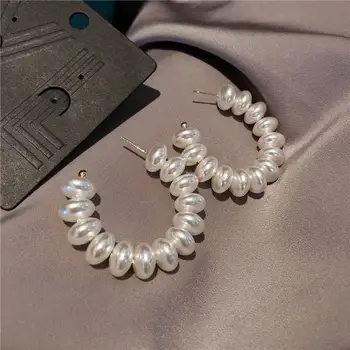 Moda Neregulate Pearl C În Formă De Cercei Pentru Femei 2020 Bijuterii Noi Personalității Creative Cercei Cadouri