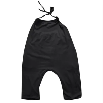 Moda Nou pentru Copii Fete Copii fără Mâneci Căpăstru Curea Cotton Romper Salopeta Harem Pantaloni de Vară costum de Haine 2-8Y
