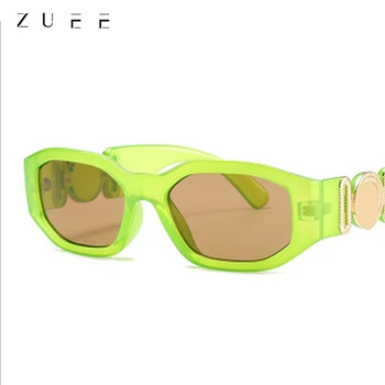 Moda ochelari de Soare Femei Personalizate de Metal Avatar Decorative Bărbați ochelari de Soare Neregulate Cadru Mic pentru Femei ochelari de Soare UV400