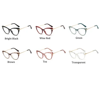 Moda Ochi de Pisică femei rama de ochelari Retro Vintage Transparent Optic Ochelari Pentru Femei Brand de Lux ochelari de Designer