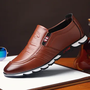Moda Pantofi de Piele Barbati Pantofi Casual 2019 Nouă Bărbați Mocasini Moi de Conducere Pantofi Bărbați Plat Mocasini Handmade Chaussure Homme