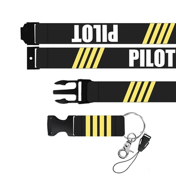 Moda Pilot Lanyard-uri Pentru Card Insigna Sport Co-Pilot Cheie Lanț Șnur pentru Chei, Curea de Gât Atârnă Coarda Breloc Lanyard 3 BUC/LOT