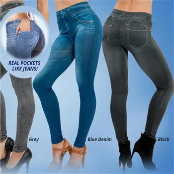 Moda Push-Up fără Sudură de Înaltă Talie Cald Blugi, Jambiere Femei Toamna și Iarna Elastica de Catifea Jeggings Pantaloni Leggins Mujer