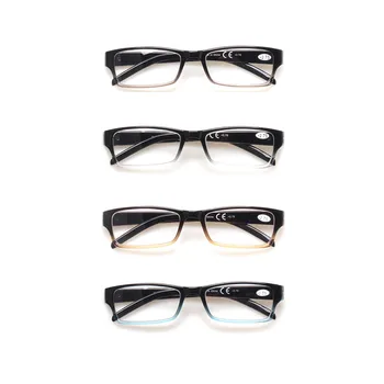 Moda Retro dreptunghiulară reader pentru bărbați și femei arc balama din plastic de înaltă calitate ochelari de citit