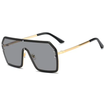 Moda Supradimensionat ochelari de Soare pentru Femei Brand Designer Vintage din Metal ochelari de Soare de Lux Retro Mare Cadru Ochelari de Soare UV400 Nuante