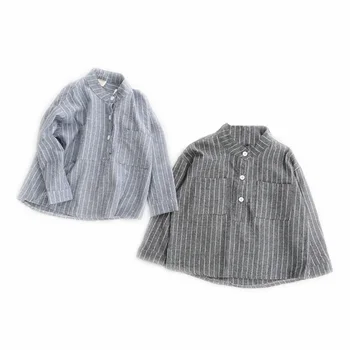 Moda Toamna anului 2019 Tricouri de Baieti Lenjerie de pat din Bumbac Tricouri Pentru Fete Vrac Casual cu Dungi Tricou Copii Topuri Haine de Băieți BC330