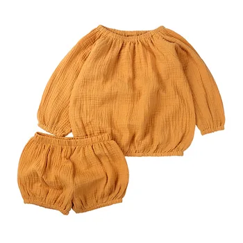 Moda Vara Nou-născut Fete Baieti Haine de Bumbac Casual cu Maneci Scurte Topuri tricou+pantaloni Scurți Copilul Sugar Tinuta Set