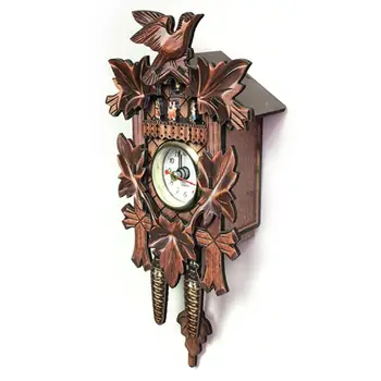 Moda Vintage Decorative Acasă Pasăre Ceas De Perete Agățat De Lemn Ceas Cu Cuc Camera De Zi Ceas Cu Pendul De Artizanat Arta Ceas Pentru New H