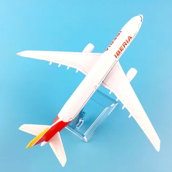 Model de avion, Avion Model Spania Iberia Airlines Aeronave A330 Model de turnat sub presiune, Metal Avioane Model 16cm 1:400 de Avion de Jucărie Cadou