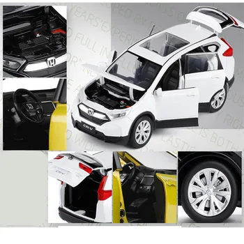 Model de masina 1/32 Honda CR-V Trage Înapoi Diecasts Aliaj Viteza de Joc Educația Copiilor Jucărie Cadou de Ziua de Metal Decor Jucarii