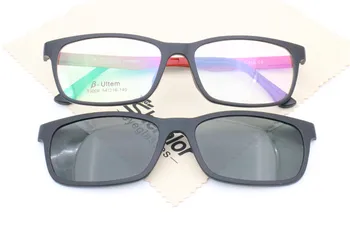 Modelul Nu 006 singură tăiere TAC polarizate dreptunghi ochelari de soare, lentile pentru miopie hipermetropie ochelari extra clip pe sunlens